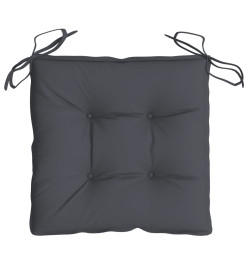 Coussins de chaise 2 pcs anthracite 40x40x7 cm tissu oxford