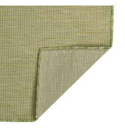 Tapis à tissage plat d'extérieur 200x280 cm Vert