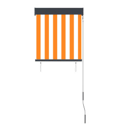 Store roulant d'extérieur 60x250 cm Blanc et orange