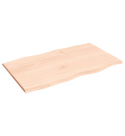 Dessus de table bois chêne massif non traité bordure assortie