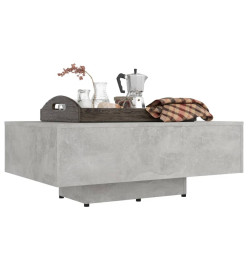 Table basse Gris béton 85x55x31 cm Aggloméré