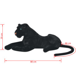 Panthère en peluche Noir XXL