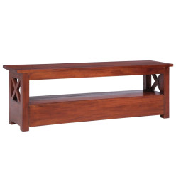 Meuble TV Marron 115x30x40 cm Bois d'acajou massif