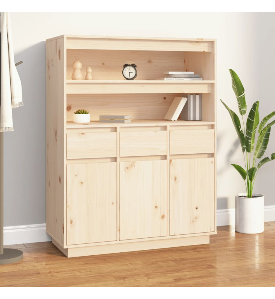 Buffet haut 89x40x116,5 cm Bois massif de pin Buffet haut 89x40x116,5 cm Bois massif de pin