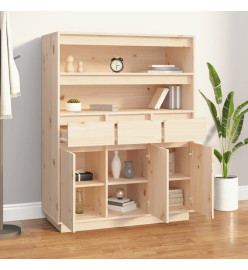 Buffet haut 89x40x116,5 cm Bois massif de pin