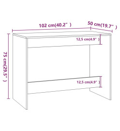 Ensembles de salle à manger 3 pcs Blanc brillant Aggloméré