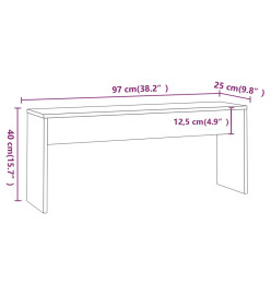 Ensembles de salle à manger 3 pcs Blanc brillant Aggloméré