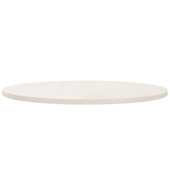 Dessus de table Blanc Ø90x2,5 cm Bois de pin massif