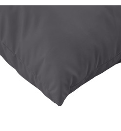 Coussins décoratifs 4 pcs anthracite 60x60 cm tissu