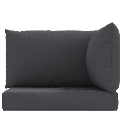 Coussins de palette 3 pcs anthracite tissu oxford