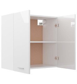 Armoire suspendue Blanc brillant 60x31x60 cm Aggloméré