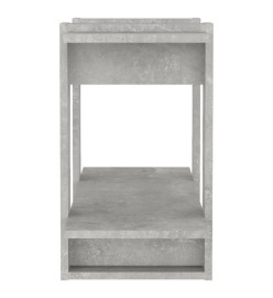 Bibliothèque/Séparateur de pièce Gris béton 80x30x51 cm