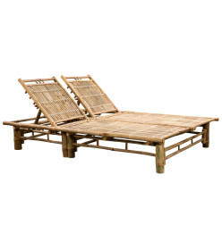 Chaise longue pour 2 personnes Bambou