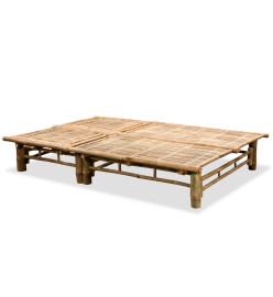 Chaise longue pour 2 personnes Bambou
