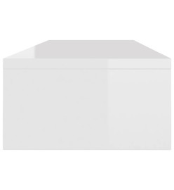 Support de moniteur Blanc brillant 100 x 24 x 13 cm Aggloméré