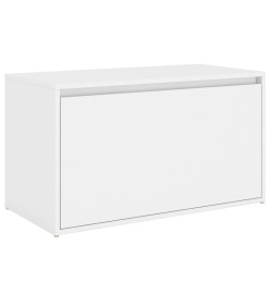 Banc d'entrée 80x40x45 cm Blanc Aggloméré