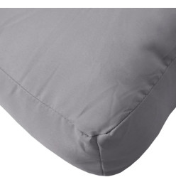 Coussins de palette 2 pcs gris tissu oxford