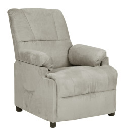 Fauteuil inclinable Gris clair Similicuir daim