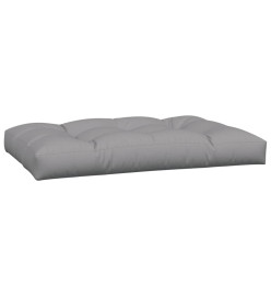 Coussins de palette 2 pcs gris tissu