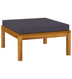 Salon de jardin 8 pcs avec coussin Bois d'acacia solide