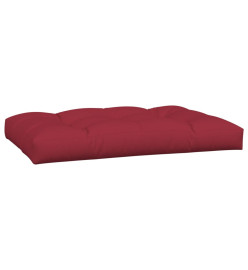 Coussins de palette 3 pcs rouge bordeaux tissu