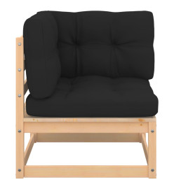 Salon de jardin 7 pcs avec coussins Bois de pin massif