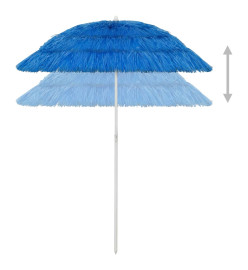 Parasol de plage Hawaii Bleu 180 cm