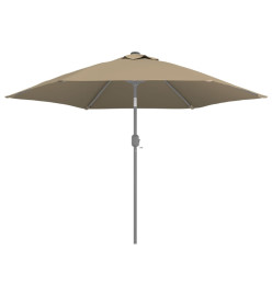 Tissu de remplacement pour parasol d'extérieur Taupe 300 cm