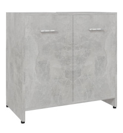 Armoire de salle de bain Gris béton 60x33x61 cm Aggloméré