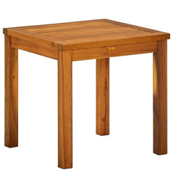 Chaise longue avec table Bois d'acacia solide et textilène