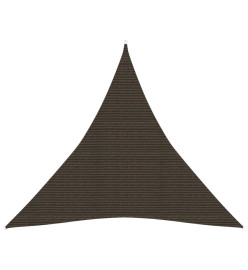 Voile d'ombrage 160 g/m² Marron 3x3x3 m PEHD