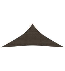 Voile d'ombrage 160 g/m² Marron 3x3x3 m PEHD