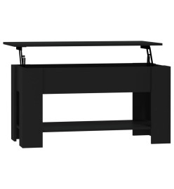Table basse Noir 101x49x52 cm Bois d'ingénierie