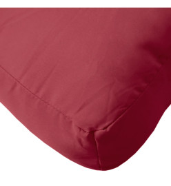 Coussin de palette rouge bordeaux tissu oxford