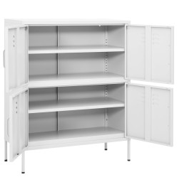 Armoire de rangement Blanc 80x35x101,5 cm Acier