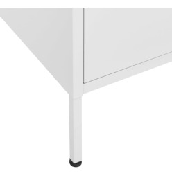 Armoire de rangement Blanc 80x35x101,5 cm Acier