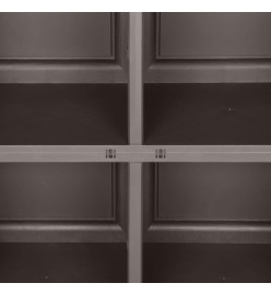 Armoire en plastique 79x43x85,5 cm Design de bois Gris