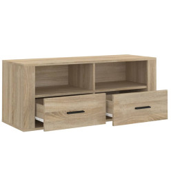 Meuble TV Chêne sonoma 100x35x40 cm Bois d'ingénierie