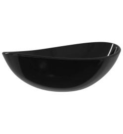 Lavabo Verre trempé 54,5x35x15,5 cm Noir