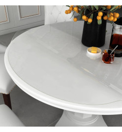 Protecteur de table transparent Ø 90 cm 2 mm PVC