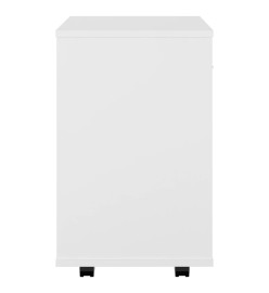 Armoire à roulettes Blanc 46x36x59 cm Aggloméré