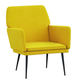 Fauteuil Jaune 62x79x79 cm Velours