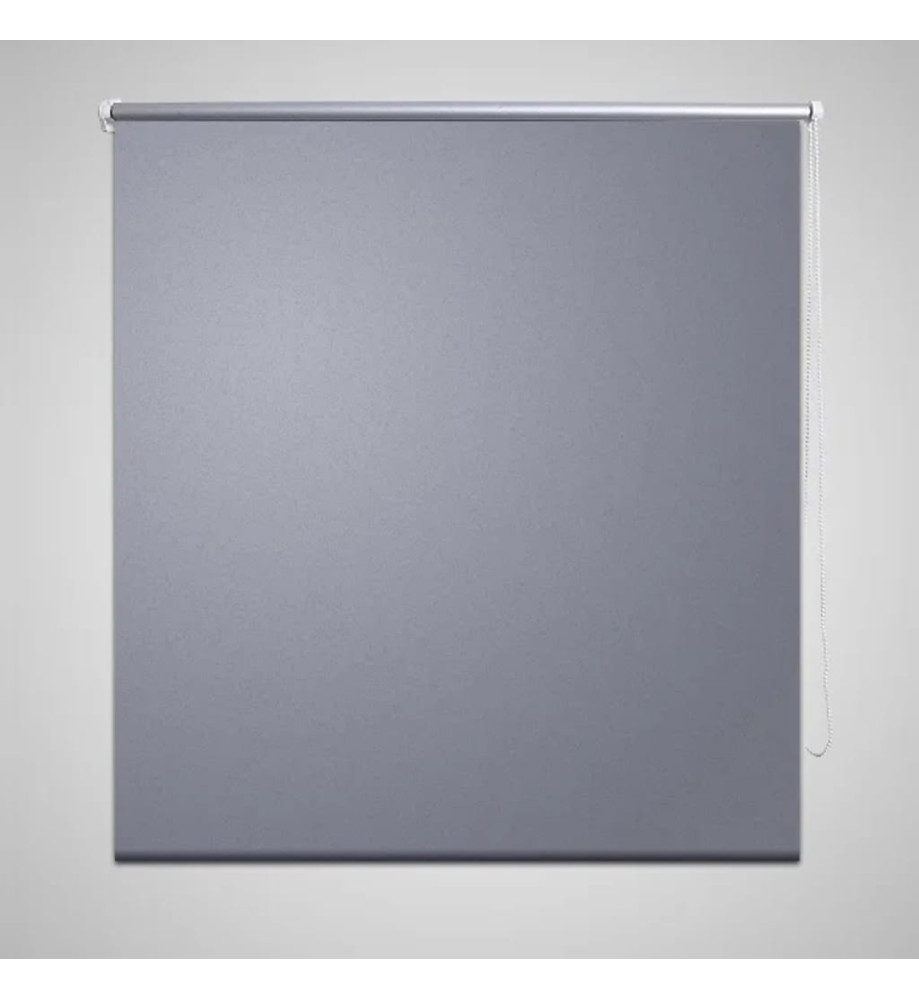 Store enrouleur occultant gris 60 x 120 cm