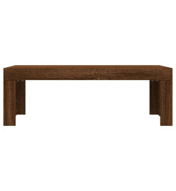 Table basse chêne marron 102x50x36 cm bois d'ingénierie