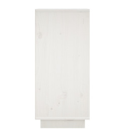 Buffet Blanc 31,5x34x75 cm Bois massif de pin