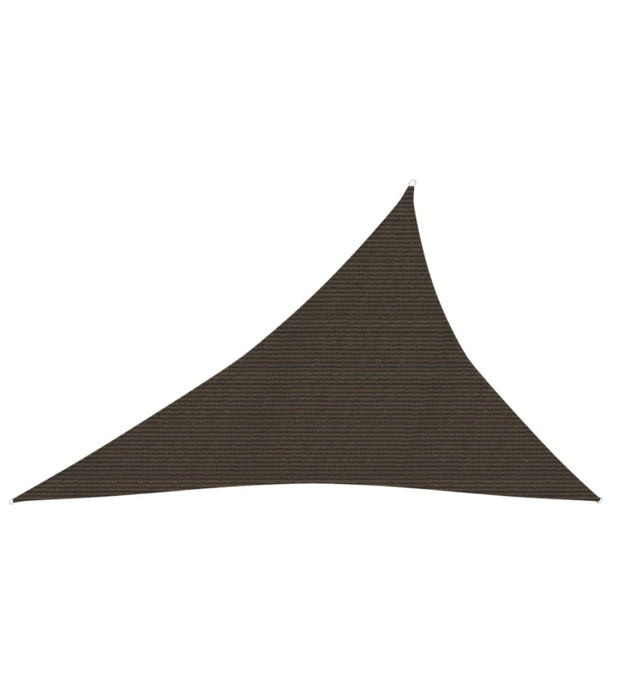 Voile d'ombrage 160 g/m² Marron 4x5x6,8 m PEHD