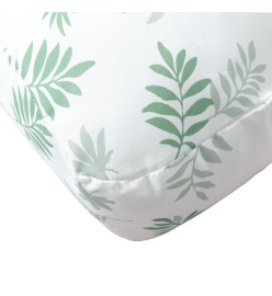 Coussins de palette 2 pcs motif de feuilles tissu