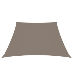 Voile de parasol Tissu Oxford trapèze 3/5x4 m Taupe