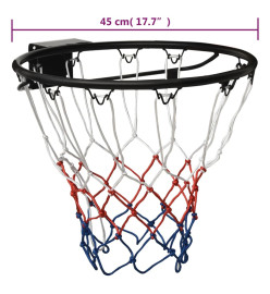 Cerceau de basket Noir 45 cm Acier