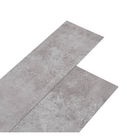 Planches de plancher PVC 5,02 m² 2 mm Autoadhésif Gris terre